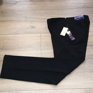 Peck & Peck Black Tailored Straight-Leg Trousers
